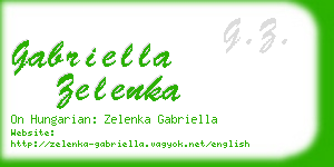 gabriella zelenka business card